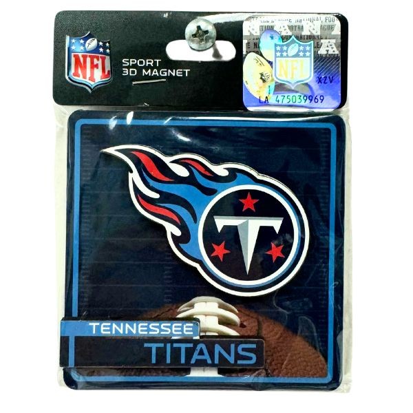 Tennessee Titans Magnets - 3"x3" Sport 3D Magnet - 12 For $18.00 - Wholesale Tennessee Titans Product - Titans Merchandise 2