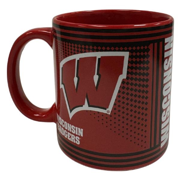 Wisconsin Badgers Mugs - Ceramic 18OZ Hero Mug - 6 For $36.00 - Wisconsin Badgers