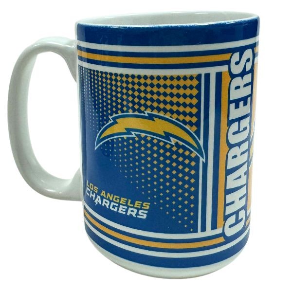 Los Angeles Chargers Mugs - Ceramic 15OZ Hero Mugs - 6 For $30.00 - Wholesale Los Angeles Chargers Products - Chargers Merchandise 2