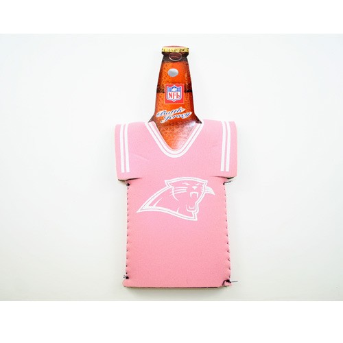 Carolina Panthers Bottle Huggies - Pink Jersey Neoprene Style Huggies - 12 For $12.00 - Wholesale Carolina Panthers Products - Carolina Football 2