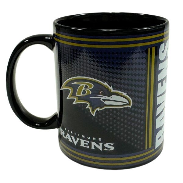 Baltimore Ravens Mugs - Ceramic 11OZ Hero Mugs - 6 For $30.00 - Wholesale Baltimore Ravens Products - Baltimore Football