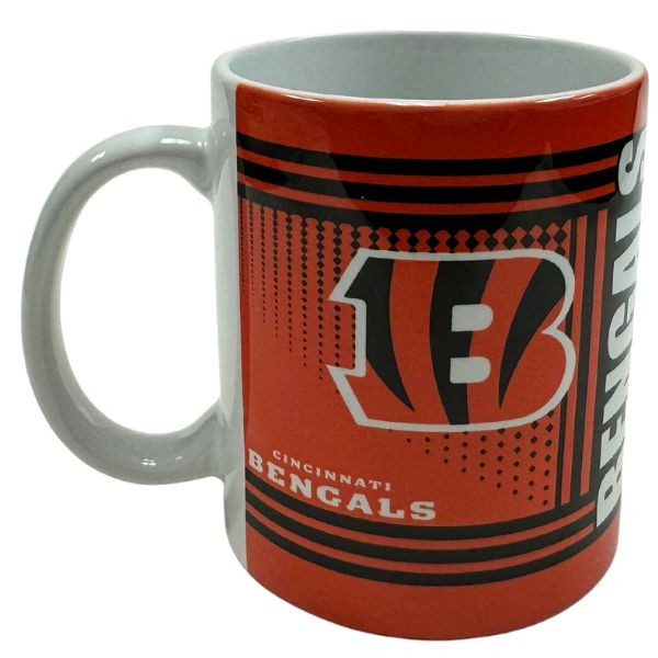 Cincinnati Bengals Mugs - Ceramic 11OZ Hero Mugs - 6 For $30.00 - Wholesale Cincinnati Bengals Products - Bengals Merchandise 2