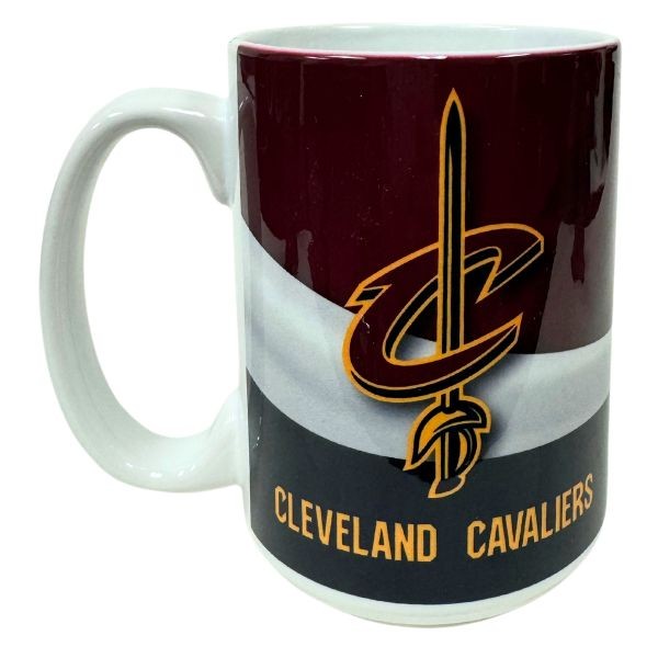 Cleveland Cavaliers Mugs - 15OZ Ceramic WAVE Style Mugs - 6 For $30.00 - Cleveland Cavaliers