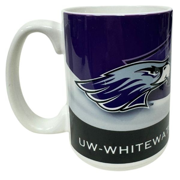 U of Wisconsin Whitewater Warhawks Mugs - 15OZ Ceramic WAVE Style Mugs - 6 For $30.00 - Other Teams
