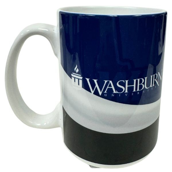Washburn University Ichabods Mugs - 15OZ Ceramic WAVE Style Mugs - 6 For $30.00 - Kansas State
