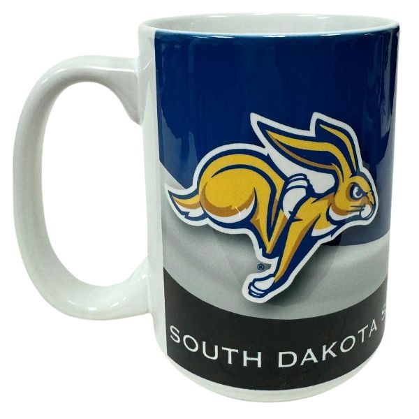 South Dakota State Jackrabbits Mugs - 15OZ Ceramic WAVE Style Mugs - 6 For $30.00 - South Dakota State Jack Rabbits
