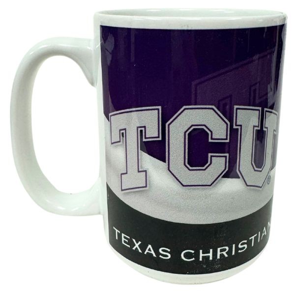 TCU Horned Frog Mugs - 15OZ Ceramic WAVE Style Mugs - 6 For $30.00 - TCU
