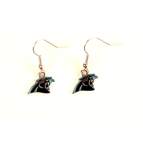 Carolina Panthers Earrings - Classic AMCO Dangle Style - $2.75 Per Pair - Wholesale Carolina Panthers Products - Carolina Football