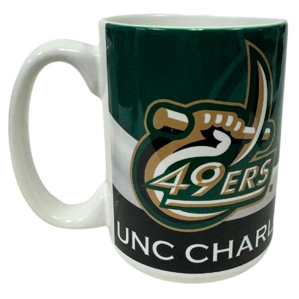 UNC Charlotte 49ers Mugs - 15OZ Ceramic WAVE Style Mugs - 6 For $30.00 - Other Teams