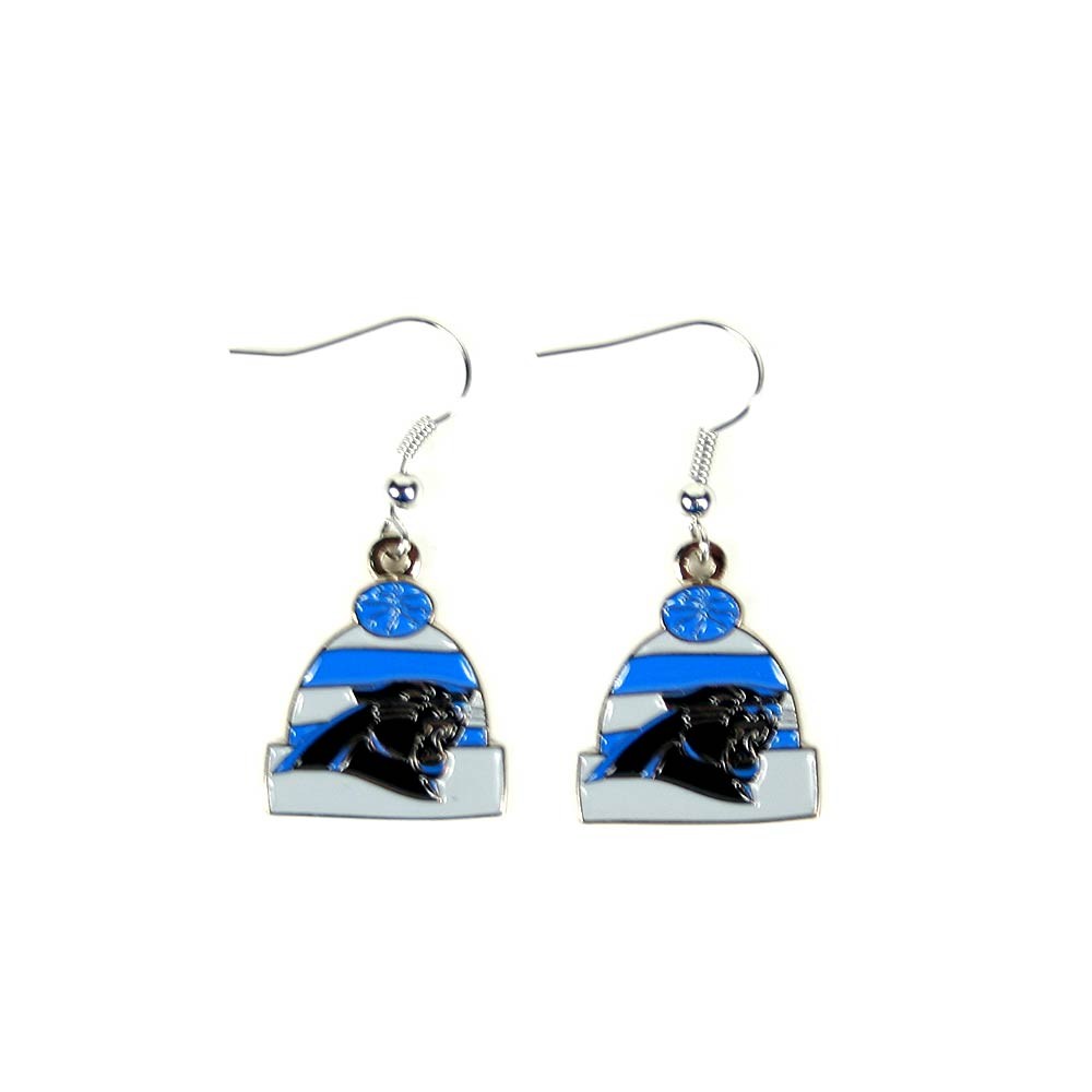 Carolina Panthers Earrings - The KNITSTER - $3.00 Per Pair - Wholesale Carolina Panthers Products - Carolina Football