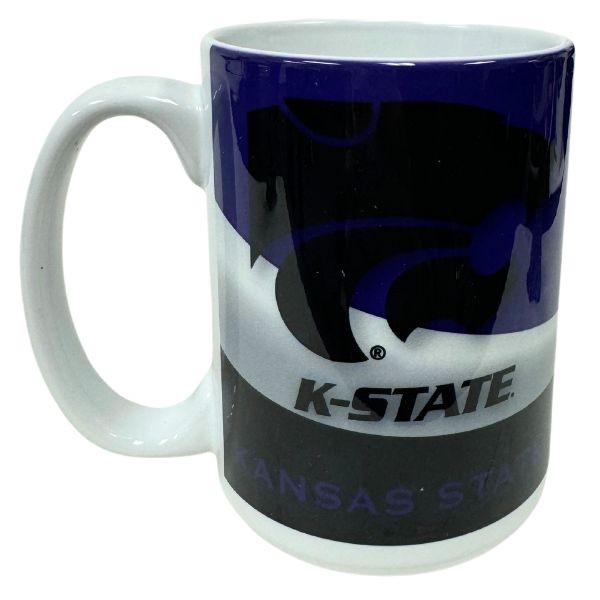 KState Wildcats Mugs - 15OZ Ceramic WAVE Style Mugs - 6 For $30.00 - Kansas State