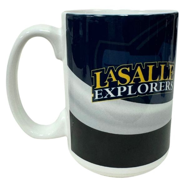 LaSalle University Explorers Mugs - 15OZ Ceramic WAVE Style Mugs - 6 For $30.00 - Other Teams