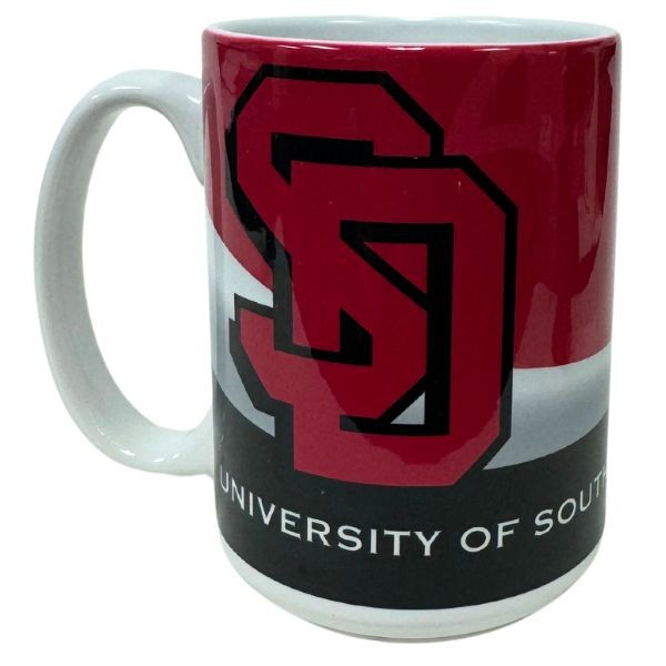 South Dakota Coyotes Mugs - 15OZ Ceramic WAVE Style Mugs - 6 For $30.00 - South Dakota Coyotes