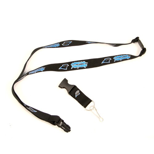 Carolina Panthers Lanyards - With Neck Release - (Pattern May Be Different Than Pictured) - 12 For $30.00 - Wholesale Carolina Panthers Products - Carolina Football