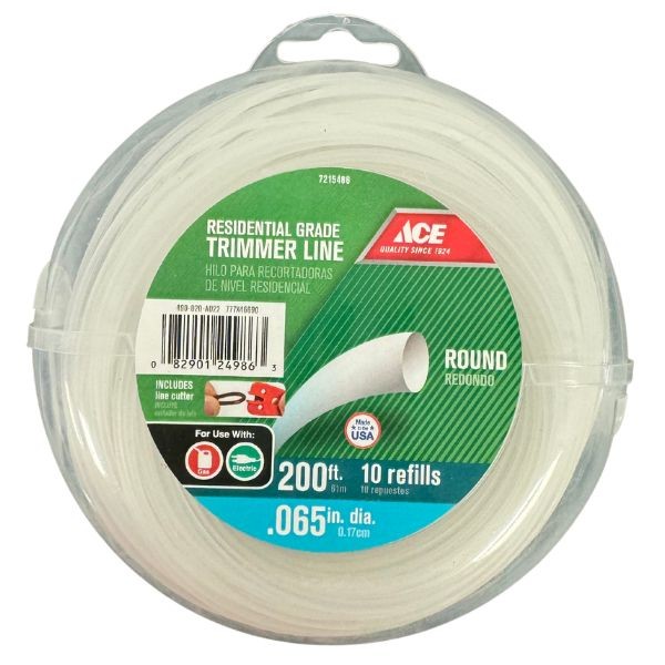 Ace Hardware - 200Foot .065" Diameter - Trimmer Line - Includes Line Cutter - 6 For $21.00