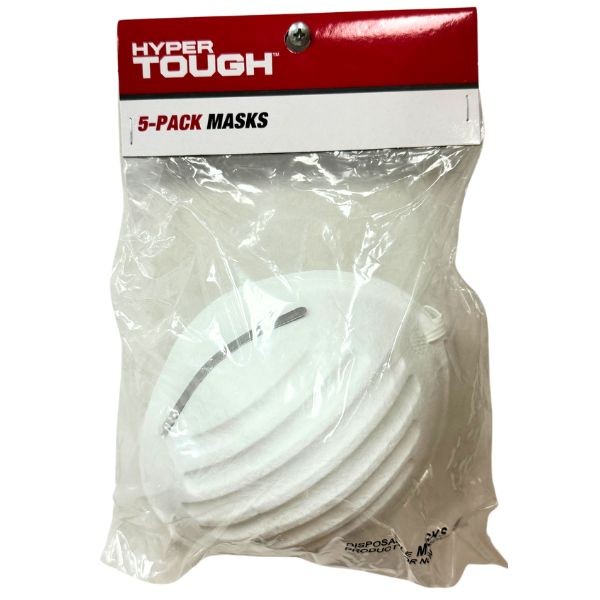 Hyper Tough Masks - 5Pack Dust Pollen Masks - Outdoor and Tradesmen - 36 Packs For $36.00
