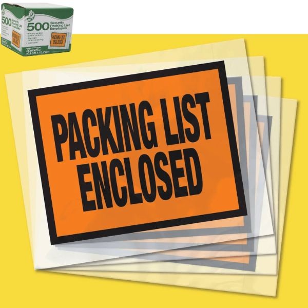 Duck Brand - 500 Count Packing List Enclosed - Adhesive Peel Back Labels - 4"x5" - 3 Boxes For $30.00