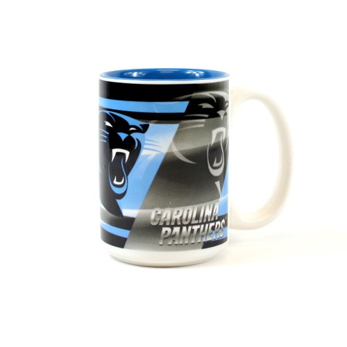 Carolina Panthers Mug - 15oz Shadow Style Mug - 2 For $10.00 - Wholesale Carolina Panthers Products - Carolina Football 2