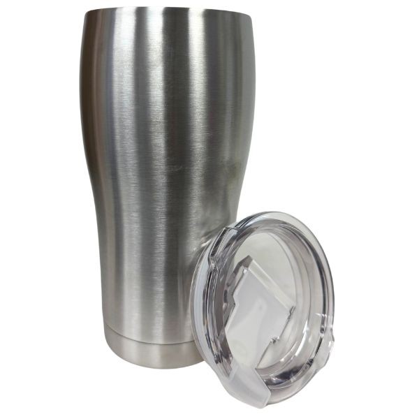 Stainless Steel Tumblers - 20OZ With Vacuum Lock Flip Top Lids - 12 For $42.00