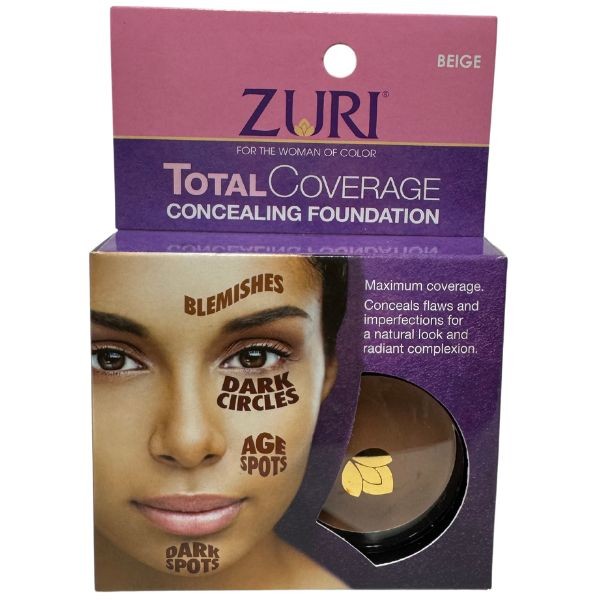 Zuri Cosmetic - Concealing Foundation - BEIGE - For Total Coverage - #16762 - 24 For $24.00