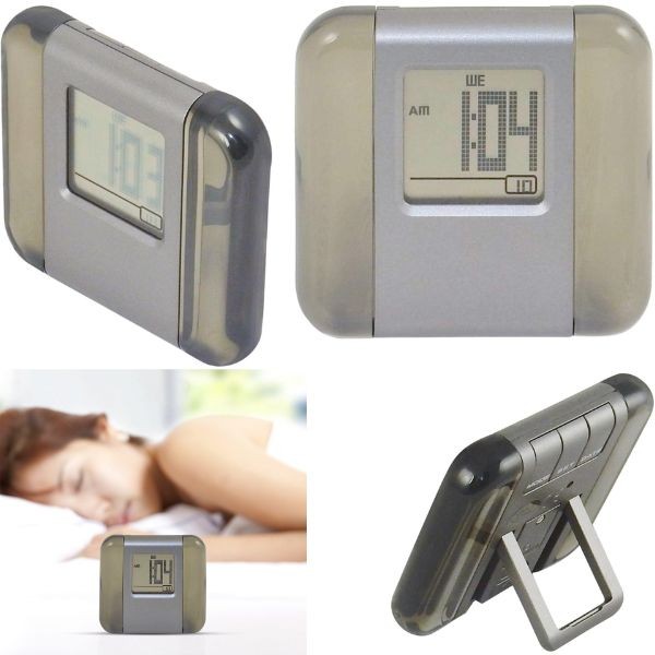 Compact Digital Alarm Clock - The Travel Clock - 12 For $24.00
