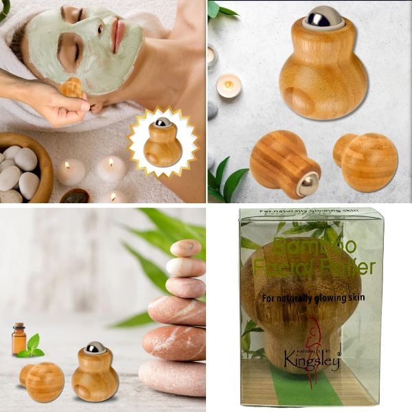 Naturally By Kingsley - Bamboo Facial Roller - For Naturally Glowing Skin - 12 For $24.00