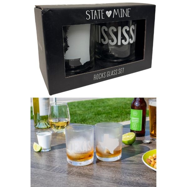 State Of Mississippi - State Of Mine Cocktail Rock Glass Set - 12 Sets For $42.00 - Mississippi State