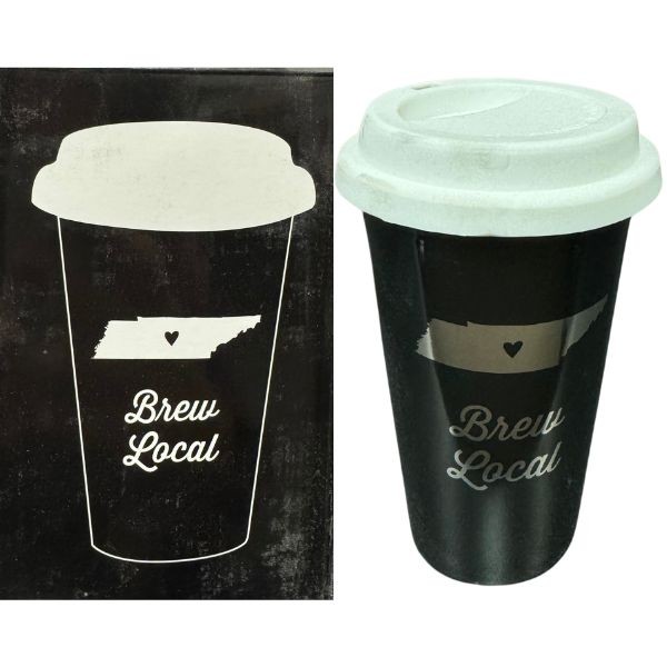 State Of Tennessee - Local Brew 10.5 OZ Coffee Mug - Ceramic With Silicone Secure Fit Lid - 12 For $30.00 - Wholesale Tennessee Titans Product - Titans Merchandise