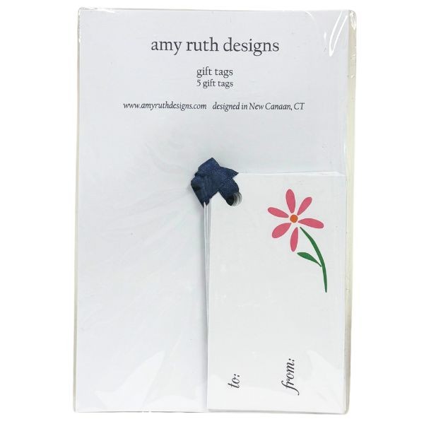 Amy Ruth Designs - #GT03 - 5Pack Floral Gift Tags - Flower Design - 36 Packs For $19.80