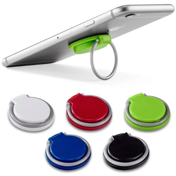 Phone Ring Socket - Stand Or Holder - Non-Abrasive Adhesive - WHITE ONLY - 120 For $42.00