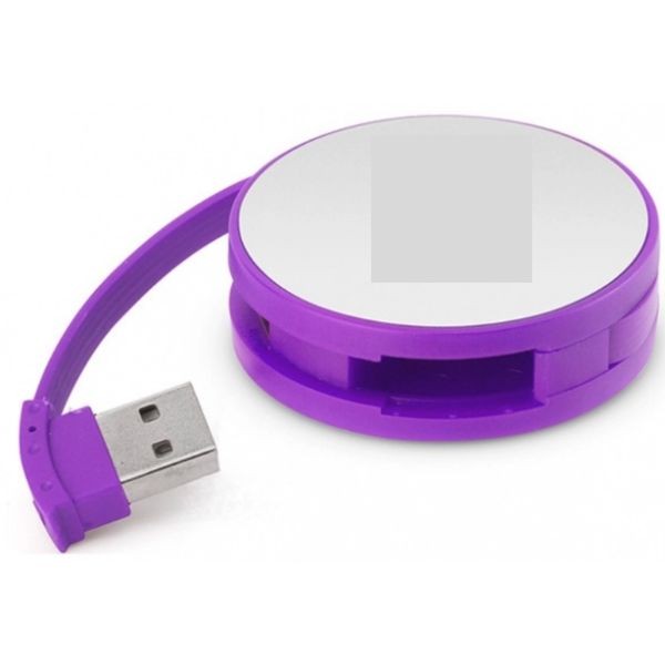 Round 4Port USB HUB Charging Station - Colors May Vary - Turns One USB Port Into Four - 24 For $36.00