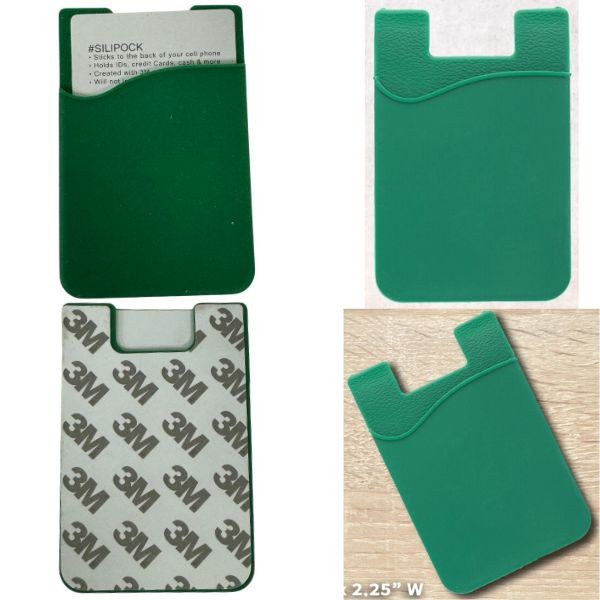 3M Adhesive - GREEN Slip Pocket Cellphone Wallet - 60 For $27.00