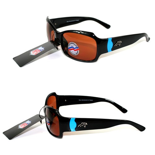 Carolina Panthers Sunglasses - The Bombshell Style - Polarized - Black - 12 Pair For $60.00 - Wholesale Carolina Panthers Products - Carolina Football