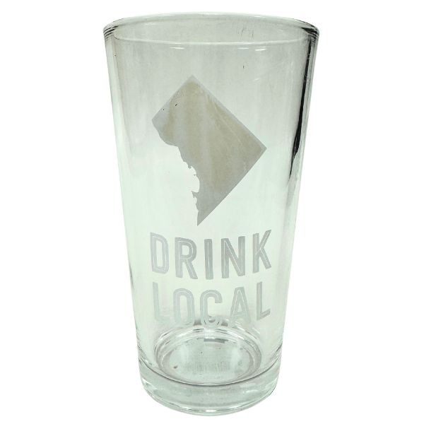 About Face Designs - Washington DC - District Of Columbia - 16OZ Glass Pints - 24 For $24.00 - Wholesale Washington Redskins Products - Redskins Merchandise 2