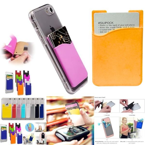 Cellphone Slip Pockets - 3M Non Abrasive Adhesive - YELLOW - 120 For $42.00