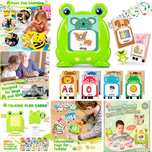 Electronic Learning Machine - STEM Learning - Talk, Music, Learn - Frog Series - 5 Sets For $20.00