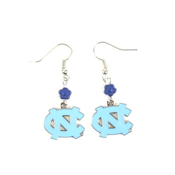 Carolina Tarheels Earrings - The SOPHIE Style Dangle - 12 Pair For $36.00 - North Carolina