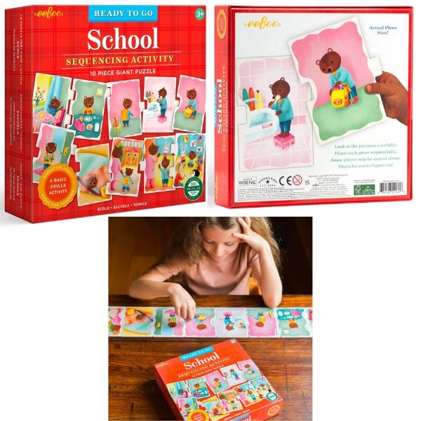Eeboo STEM Learning - 10PC Giant Puzzle Ready To Go - Interactive Thinking - 5 For $20.00