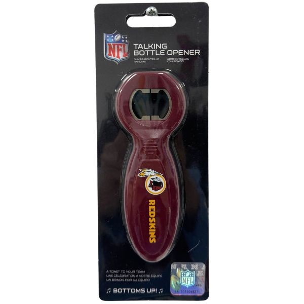 Washington Redskins Bottle Talking Bottle Opener - Dead Batteries - 36 For $18.00 - Wholesale Washington Redskins Products - Redskins Merchandise
