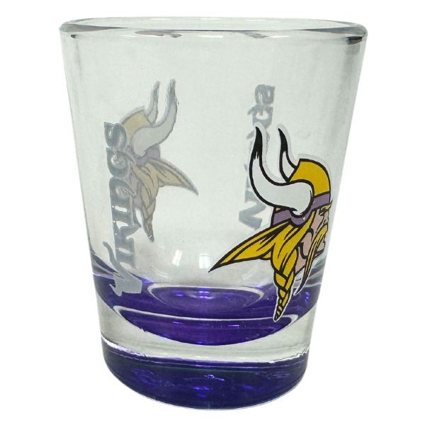 Minnesota Vikings Shot Glasses - The Elite Fade Style Shotglass - 6 For $21.00 - Wholesale Minnesota Vikings Products - Vikings Merchandise