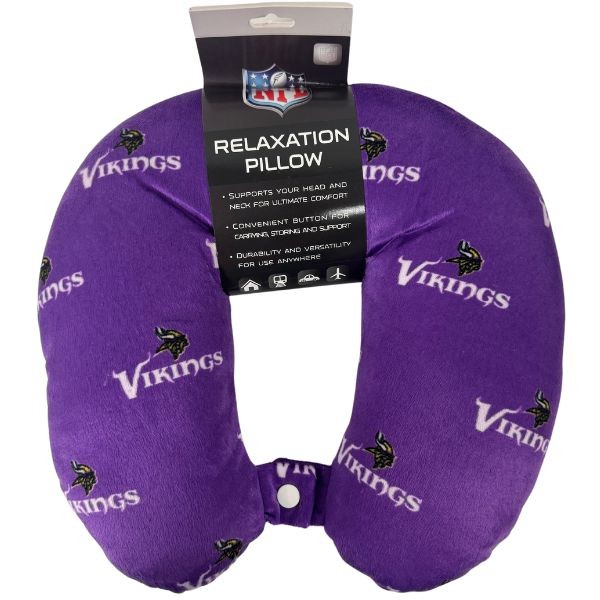 Minnesota Vikings Pillows - Travel Relaxation Pillow - 6 For $36.00 - Wholesale Minnesota Vikings Products - Vikings Merchandise