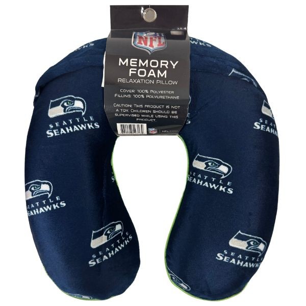 Seattle Seahawks Pillows - Travel Relaxation Pillow - 6 For $36.00 - Wholesale Seattle Seahawks Product - Seahawks Merchandise 2