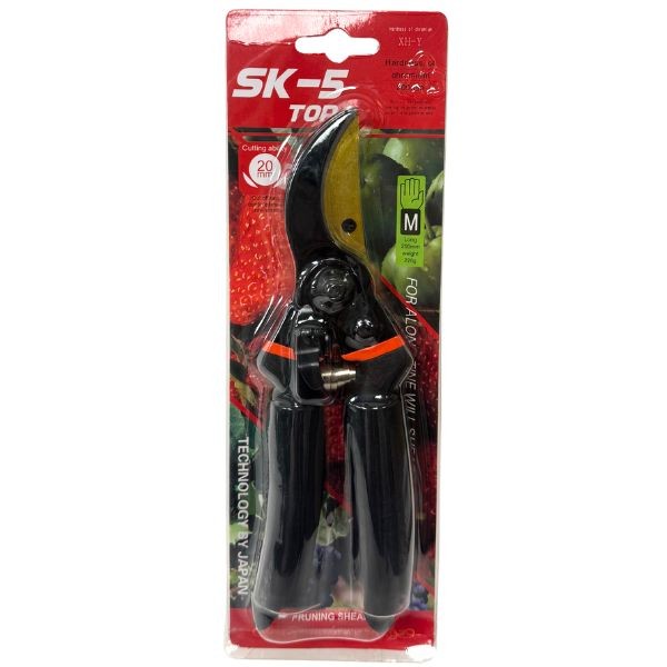 SK5 Top Pruning Shears - Premium Commercial Grade - Japan SK5 Chromium Steel - Sure Grip Foam Handles - 6 For $30.00