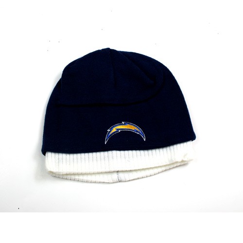 Chargers Knits - Blue Knit With White Ribbed Bottom - 12 For $60.00 - Wholesale Los Angeles Chargers Products - Chargers Merchandise