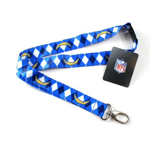 Chargers Lanyards - Argyle Style Lanyards - 12 For $24.00 - Wholesale Los Angeles Chargers Products - Chargers Merchandise