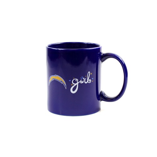 Chargers Mug - 11oz Girl Style Mug - 12 For $36.00 - Wholesale Los Angeles Chargers Products - Chargers Merchandise