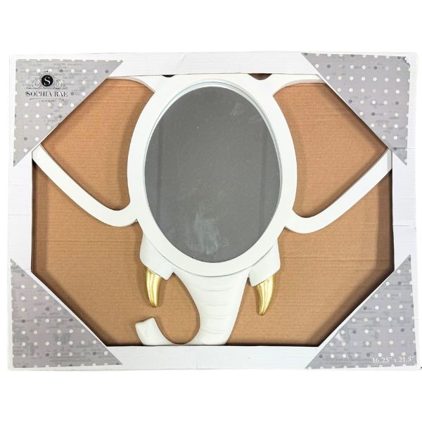 Sophia Ray By JT Rose - 20" Elephant Mirror Home Decor - Modern Styling - #80656 - 6 For $30.00