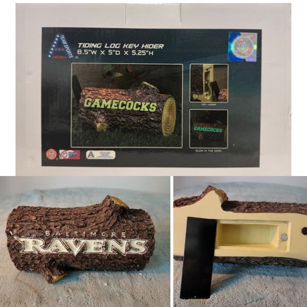 South Carolina Gamecocks Team Gear - 8.5"X5"x5.25" - Glow In The Dark Tiding Log - The Hideaway Series - 6 For $30.00 - South Carolina Gamecocks