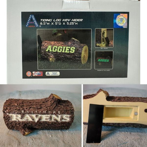 Texas A&M Team Gear - 8.5"x5"x5.25" - Glow In The Dark Tiding Log - The Hideaway Series - 6 For $30.00 - Texas A&M