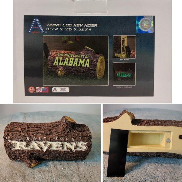 University Of Alabama Team Gear - 8.5"X5"x5.25" - Glow In The Dark Tiding Log - The Hideaway Series - 6 For $30.00 - Alabama